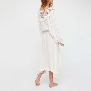 Free People Camille Macrame Asymmetric
Handkerchief Maxi Dress